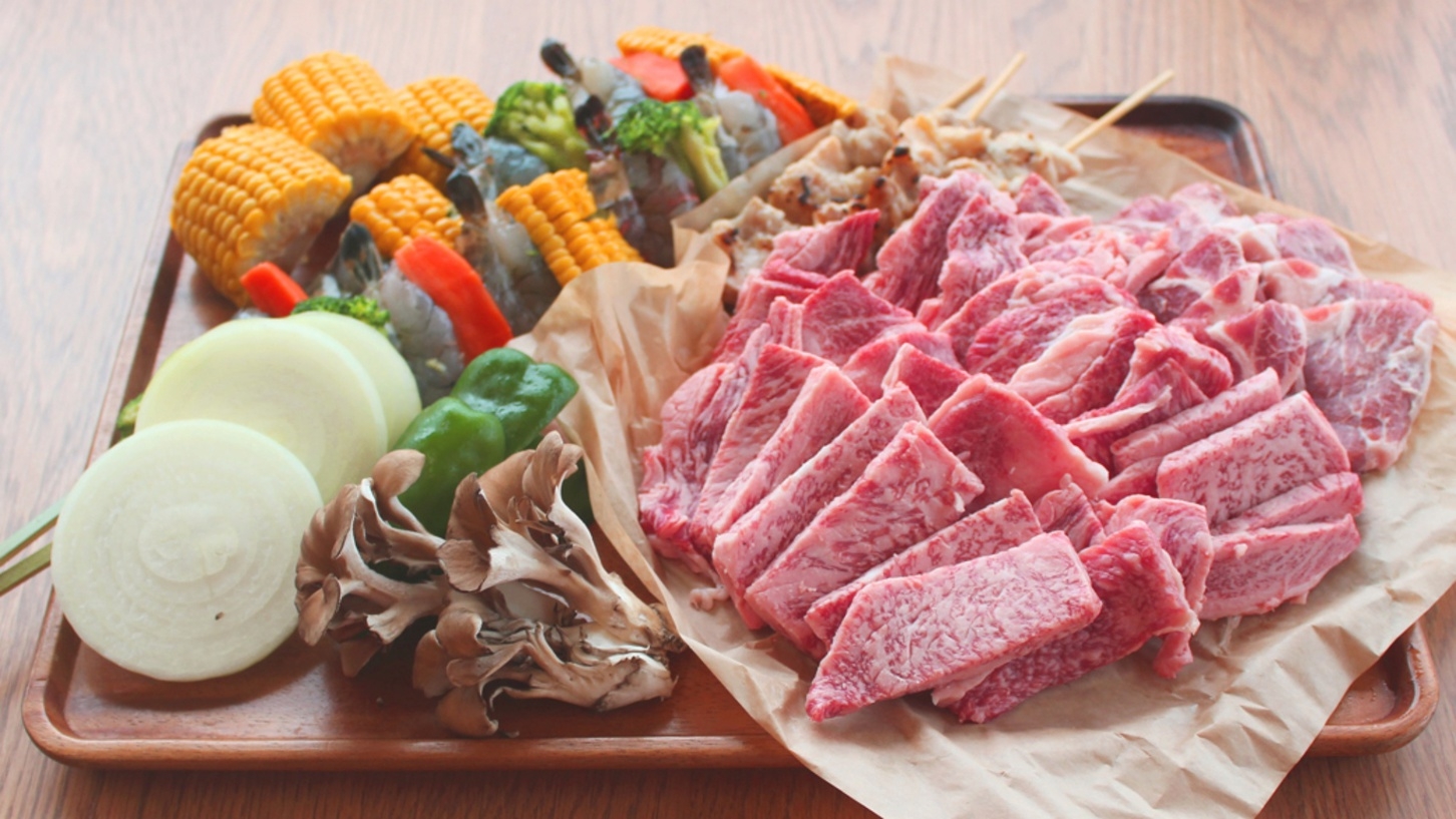 【2食付■しまね和牛BBQ】グランキャビン★島根が誇る「しまね和牛」を堪能できる贅沢BBQプラン