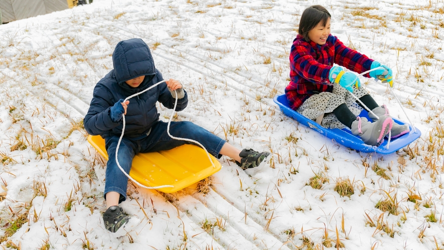 *【過ごし方】雪ゾリ体験♪滑り台とはまた違った迫力に子ども達も大喜びです♪