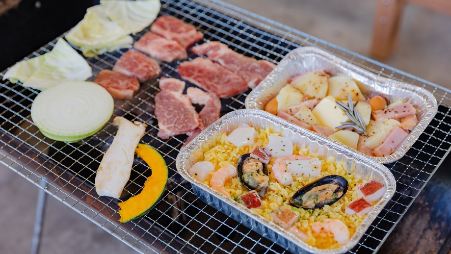 *【BBQ】今流行りのマルシェプレートもオプションでご購入いただけます。様々な味をお楽しみください。