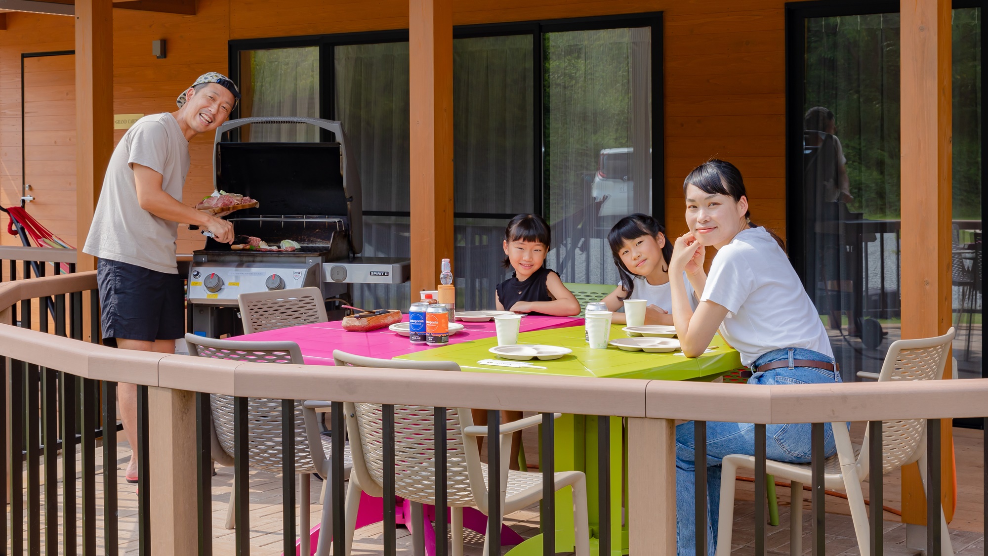 *【グランキャビン】家族水入らずの屋外BBQは一生モノの思い出になること間違いなし！