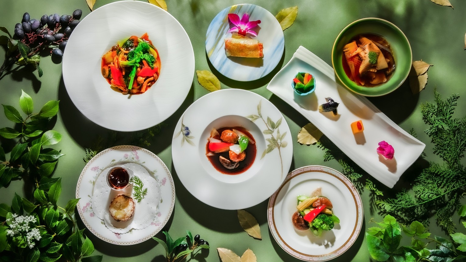 【15％OFF】【楽天スーパーSALE】本格的な中国コース料理と和定食を堪能（夕朝食付き）