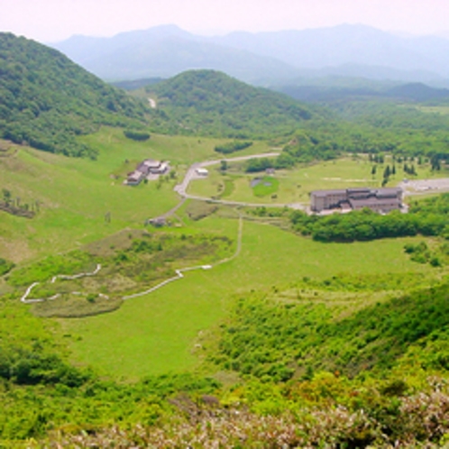 本館裏の象山から見た休暇村