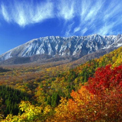 写メラリースポット1 鍵掛峠から見る大山南壁