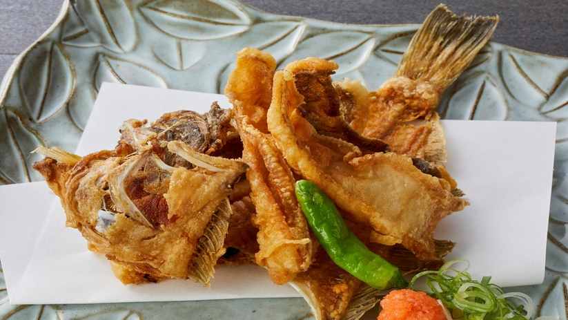 〜室数限定〜お値段そのまま一品追加《越前かれい唐揚げ付き》福井の海と山の幸を堪能【土地の恵み会席】