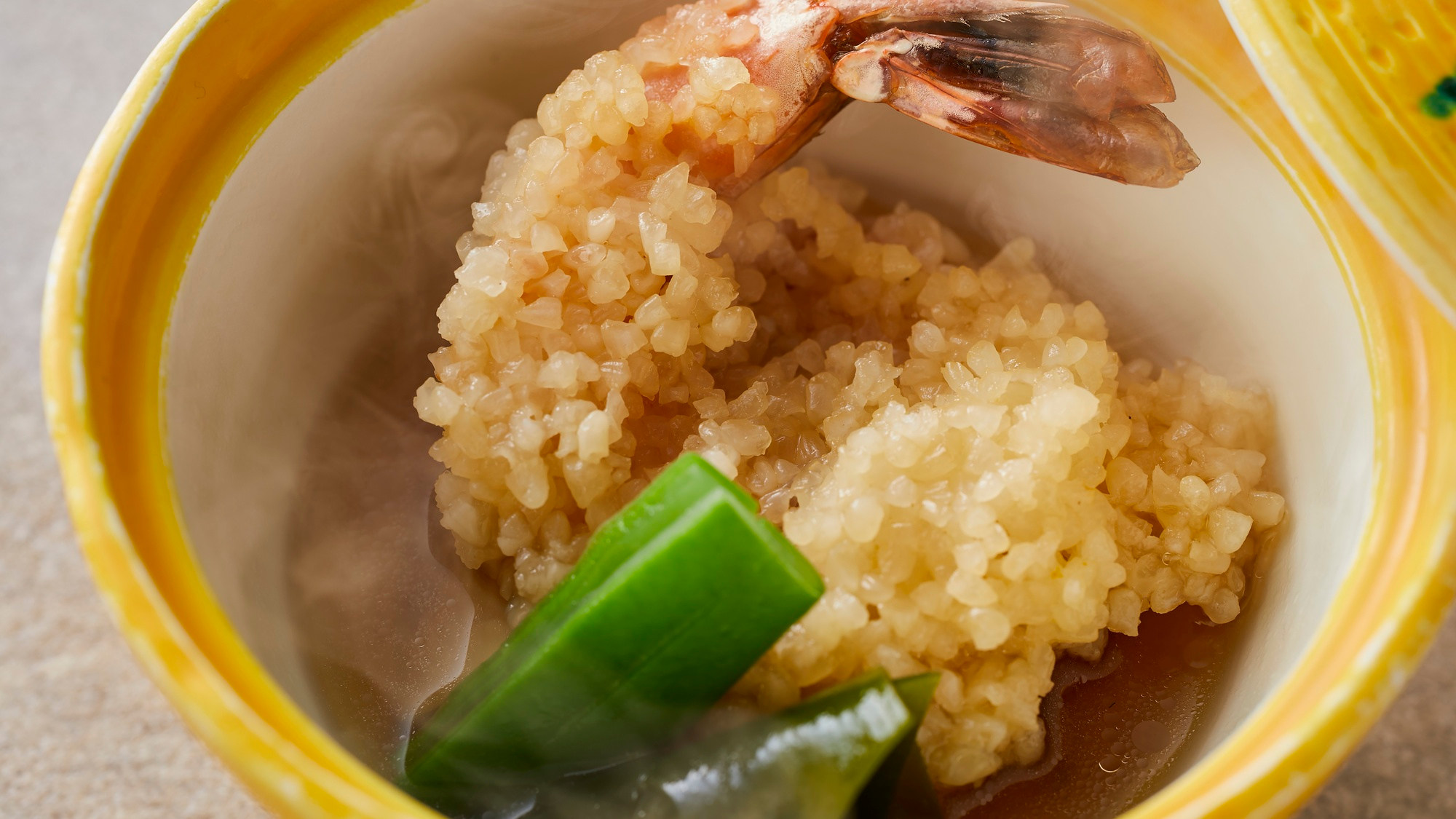 【季節の会席】春（2026年3月～5月）煮物 海老道明寺煮