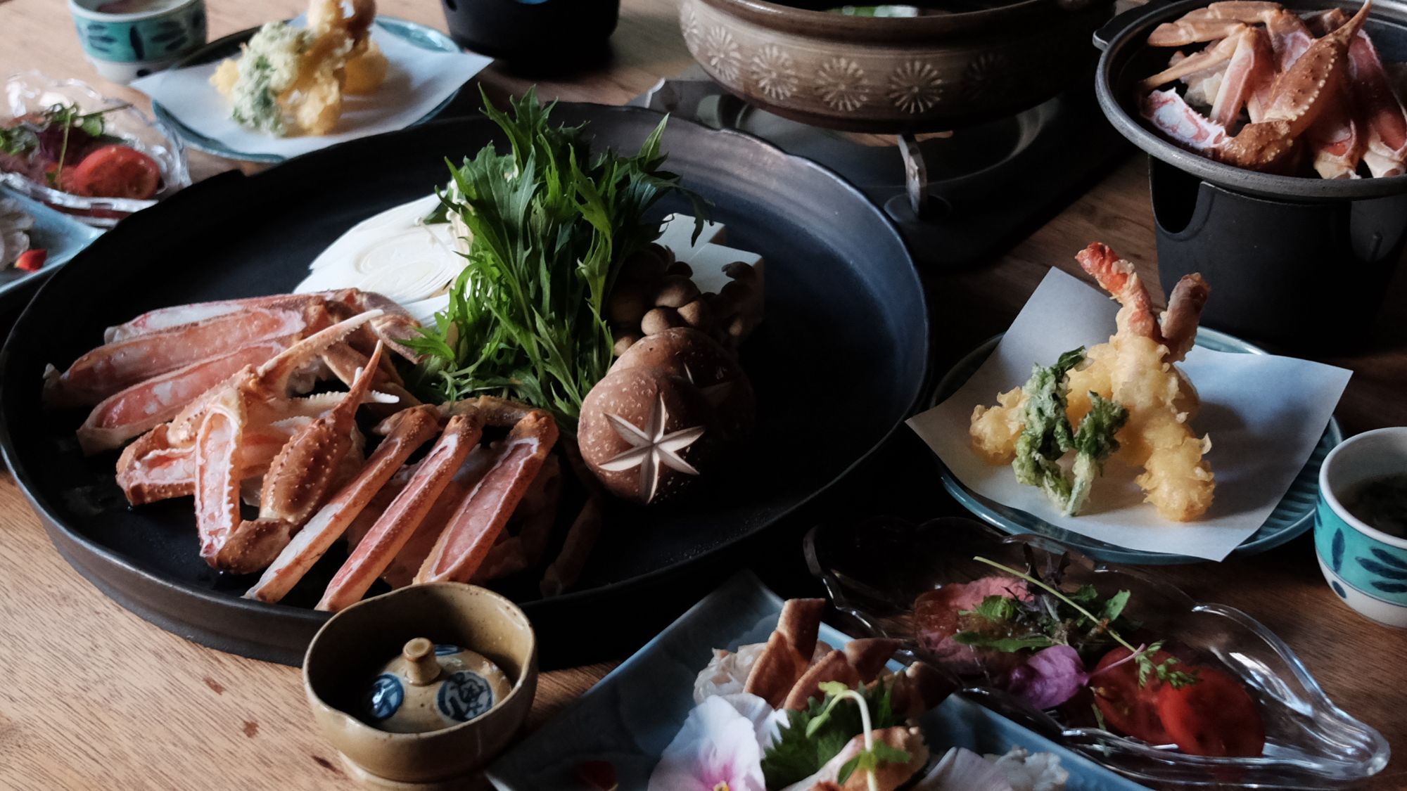 通季　ーStandardー　かにすき鍋コース　３つの貸切風呂と有形文化財の宿