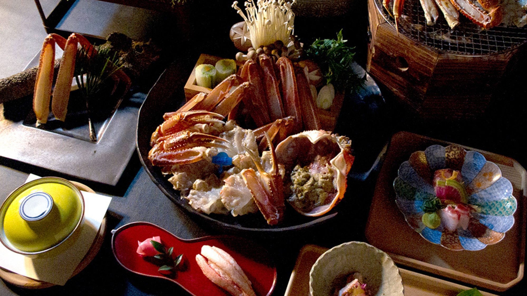 ーPremiumー【津居山蟹】タグ付き松葉カニ＜極みの活がにコース＞３つの貸切風呂と有形文化財の宿