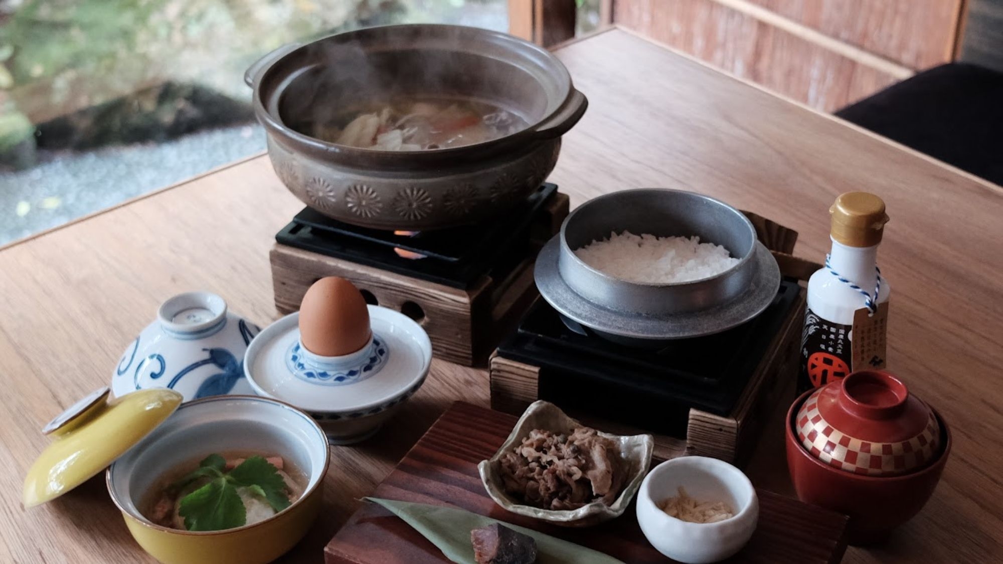 通季　ー１泊朝食ー　ふっくら炊きたて釜炊きご飯と五種類のお供　３つの貸切風呂と有形文化財の宿