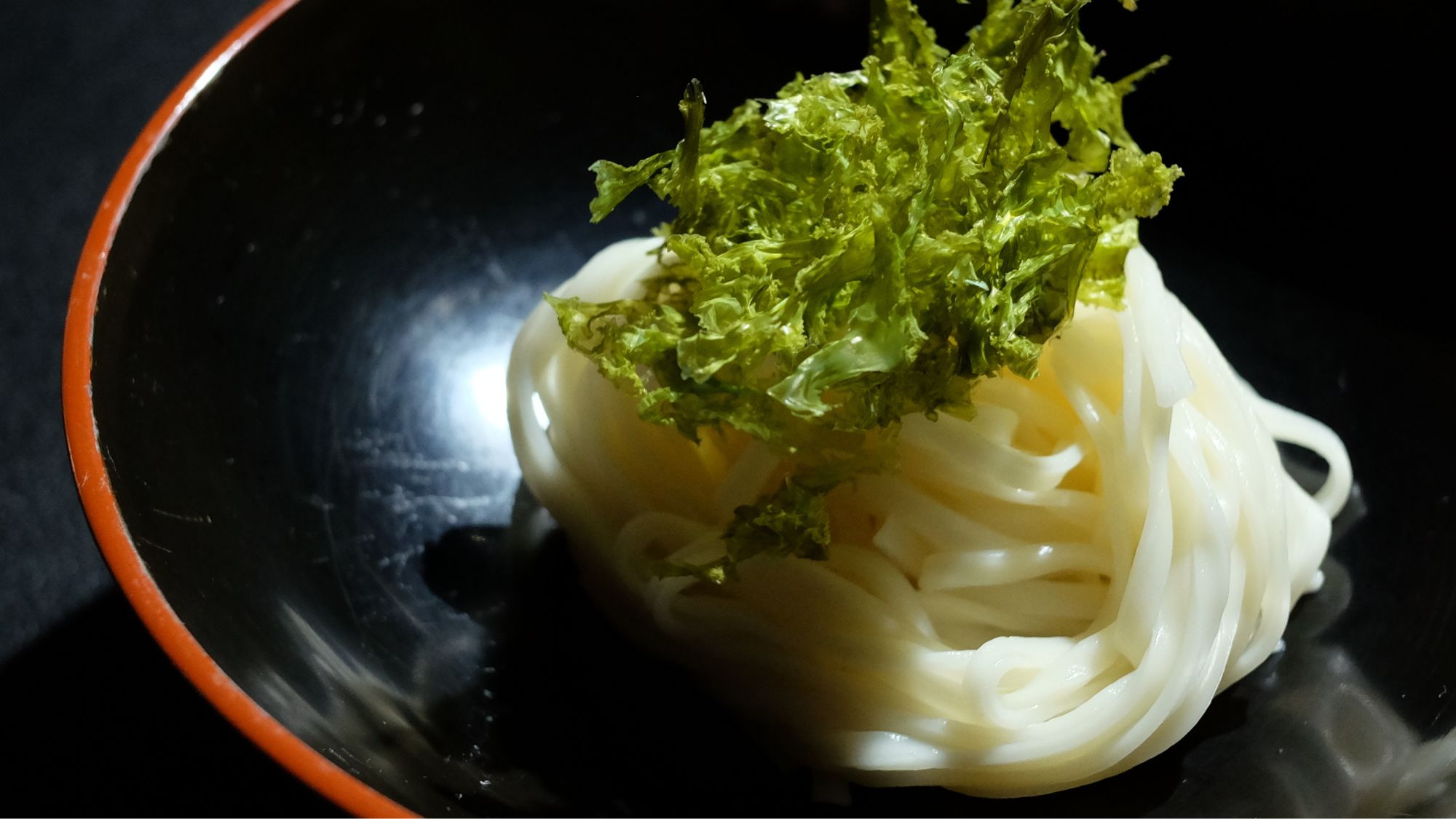 花鍋 「〆の麺には地海苔をたっぷりと」