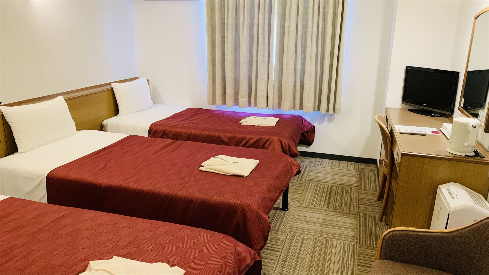 【客室】ツインルーム／21平米　定員：1～3名