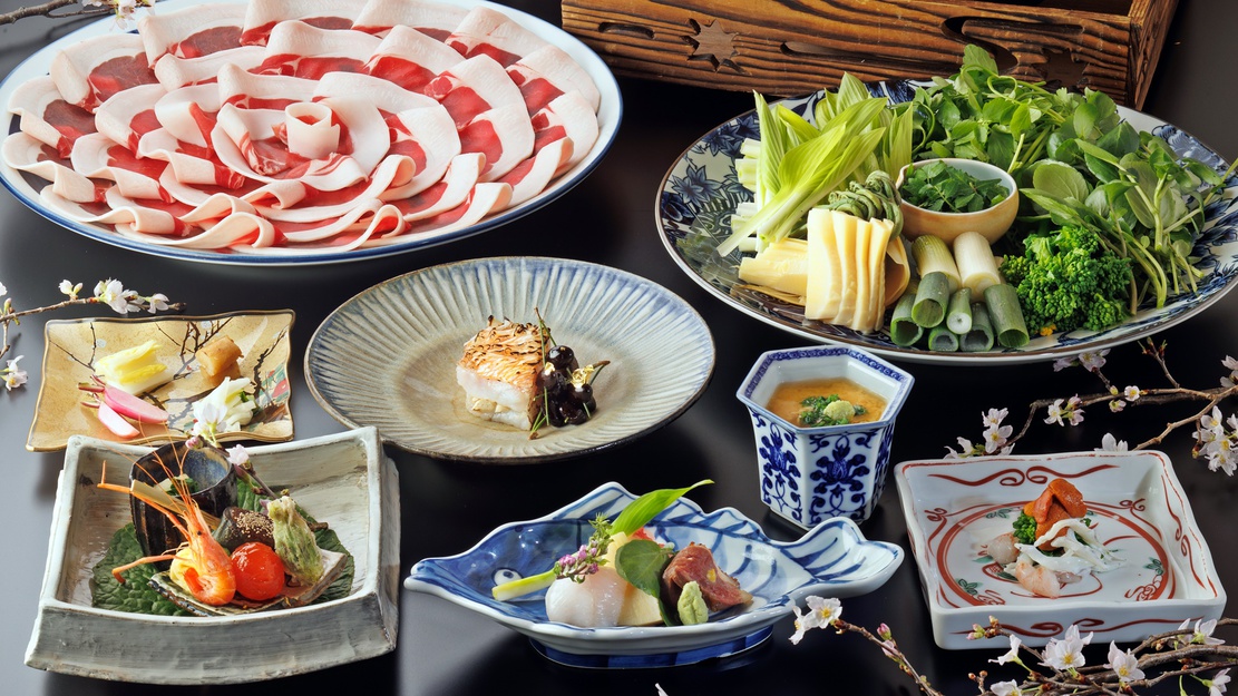【5月限定】春旅応援プラン！1名あたり2000円OFF！地野菜×天然猪しゃぶしゃぶぼたん鍋会席