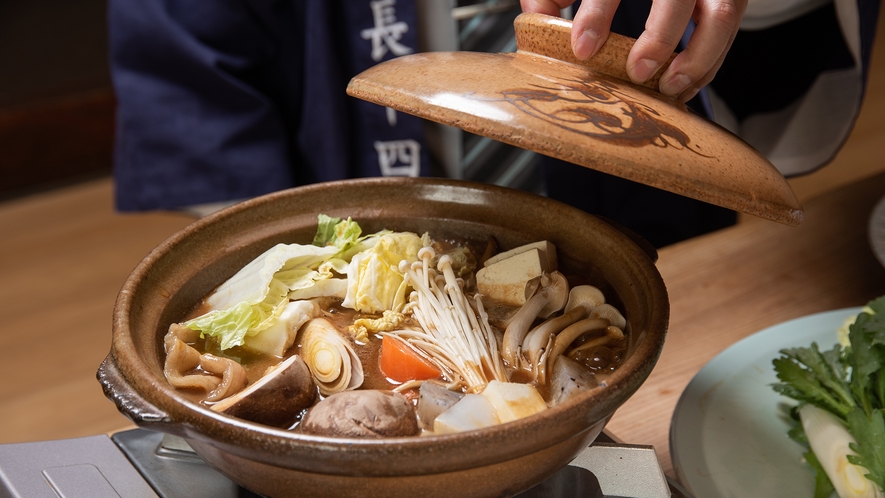 *【お食事】ぼたん鍋会席一例（ロース肉）