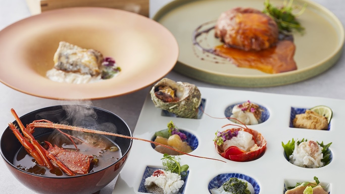 【リブランドオープン記念】10％OFF！！【季節のコース】「海の幸9種盛り、松阪牛旬沢煮」旬の味覚