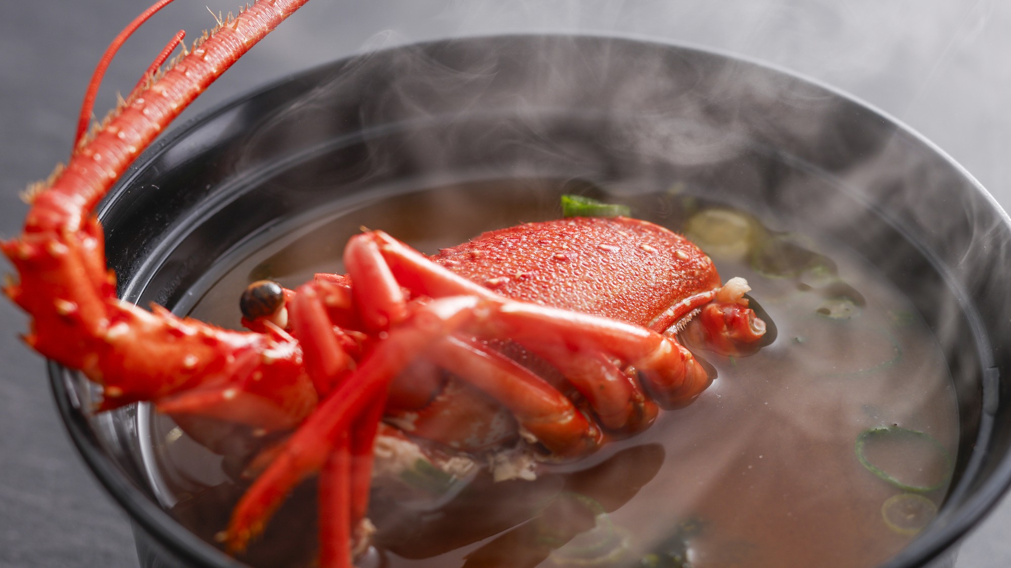 会席「伊勢海老袱紗味噌仕立て」