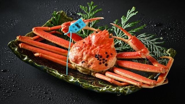 1泊2食【冬の会席】　夕食「タグ付きずわい蟹会席」
