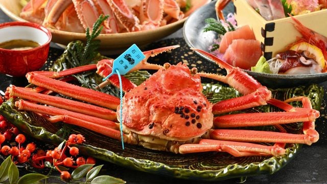 【冬といったら蟹】「タグ付きずわい蟹会席」茹で蟹には、日本海産タグ付きずわい蟹を使用　2024