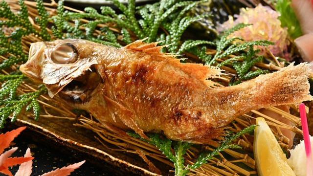 【のどぐろの塩焼き】里海会席のどぐろスペシャル（和洋ビュッフェの朝食付）2025秋