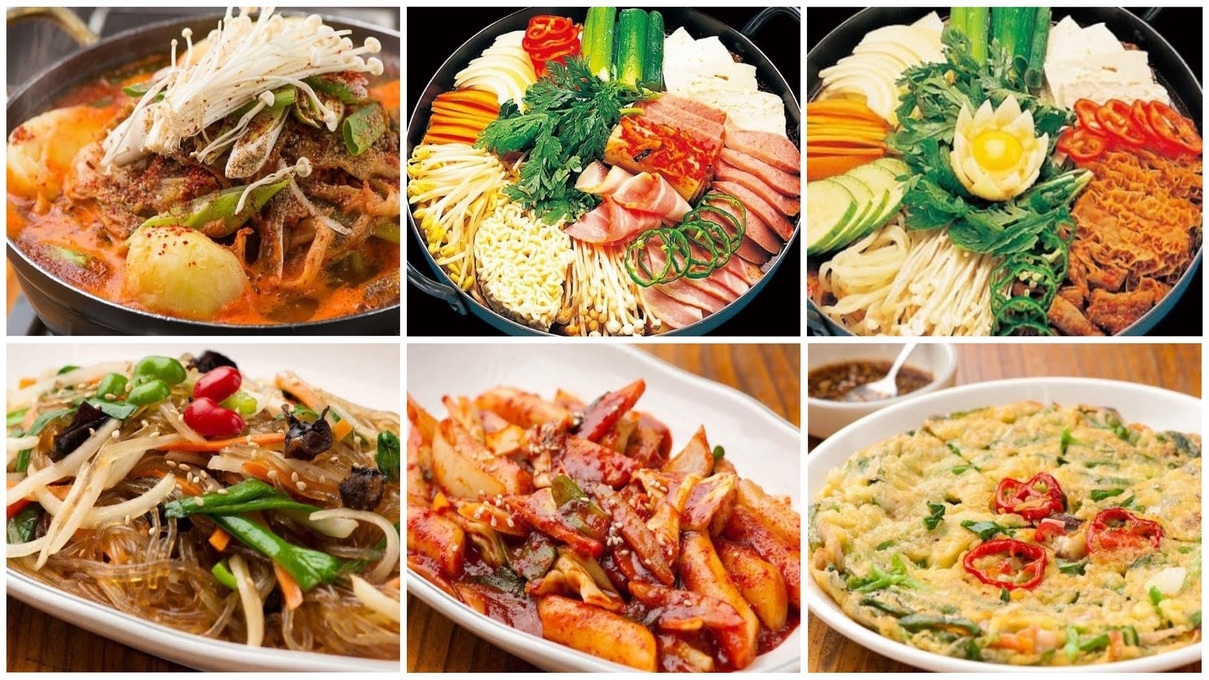 ランチやディナーに韓国料理！オムニ食堂の選べるセットメニュー付きプラン（食事なし）