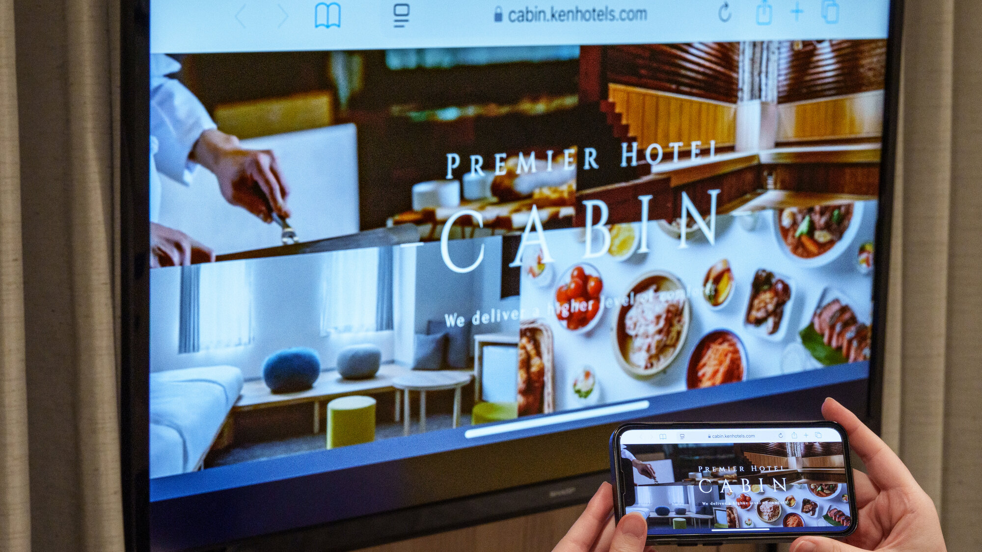 【テレビ】40型の壁掛けのTVです。ミラーリングも可能です。