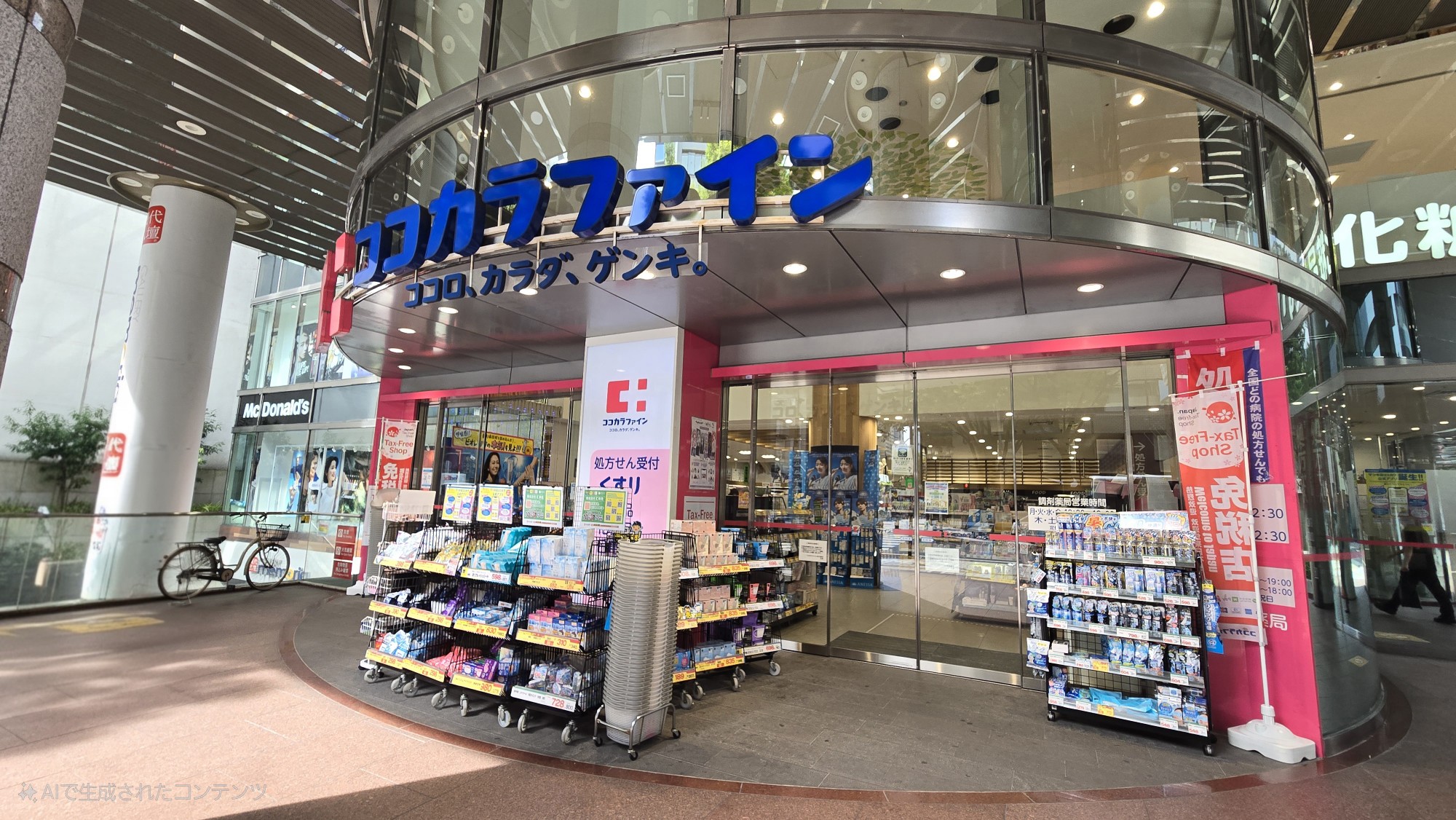 ドラッグストア（ココカラファイン名古屋栄店）ホテルより徒歩４分