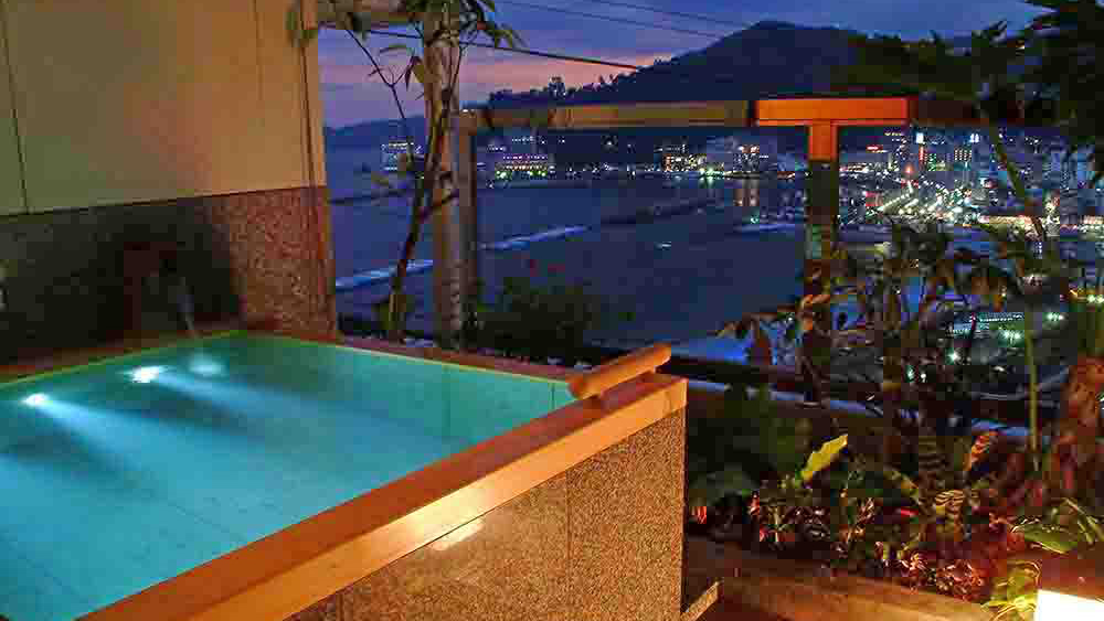 ◆露天GP2017熱海1位の客室風呂も♪選べる3タイプの露天付き客室◆海の幸と季節の和会席を部屋食で