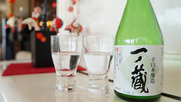 品のある香り、繊細で軽快な味わいが特徴の日本酒"一の蔵"がお料理にも合う！