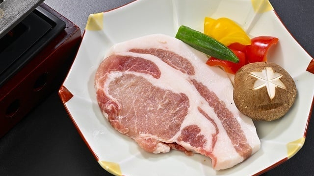 【逸品料理】岩手県のブランド豚「白金豚」を鉄板焼きでお召し上がりください。