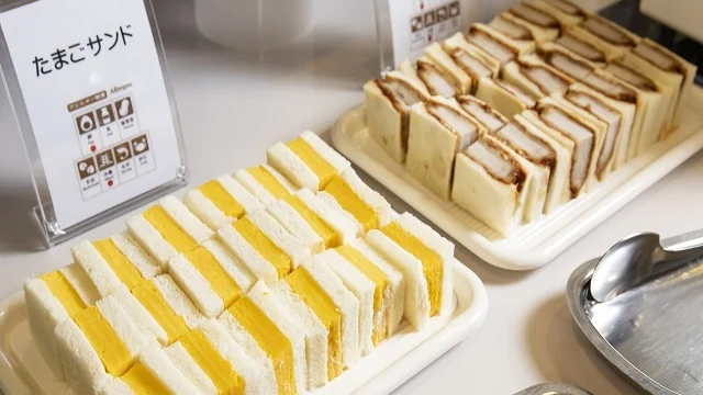 【朝食ビュッフェ】手づくり！たまごサンド・カツサンド