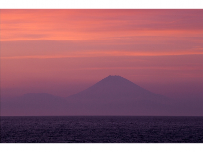 夕日写真（富士山）