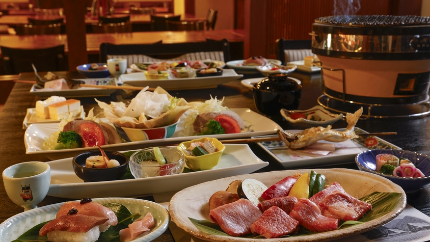 飛騨を味わう“炭火焼き”会席！炭火でパリッとジューシーに♪リラぎふ