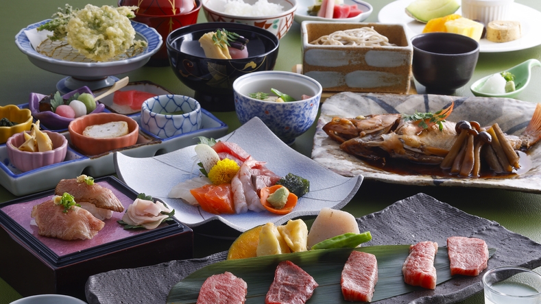 【春のご馳走会席】春が旬！八目の煮付け！飛騨牛希少部位食べ比べ◆雅会席