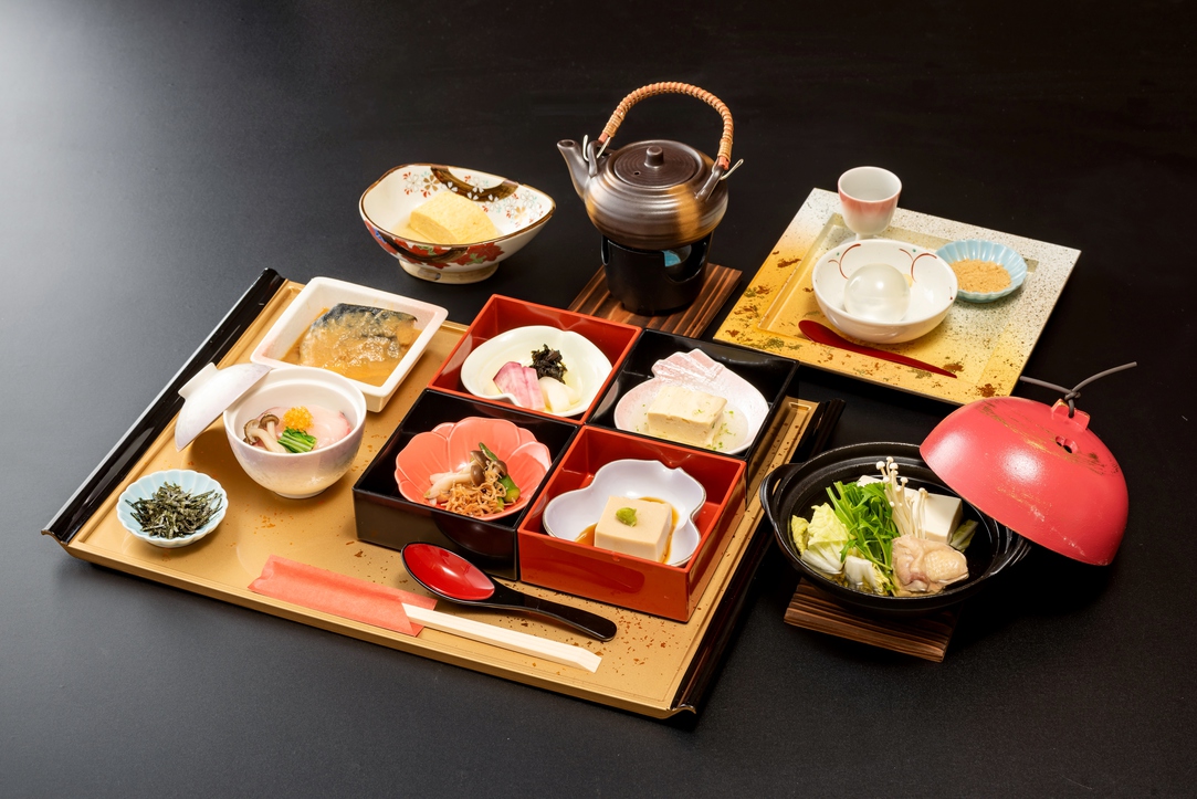 【京の朝食】お豆腐とお漬物の食べ比べとお菓子も楽しめる欲張り朝食付プラン