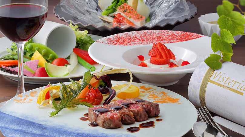 【会席料理（藤-Fuji-）】夕食はレストランで創作料理プラン♪