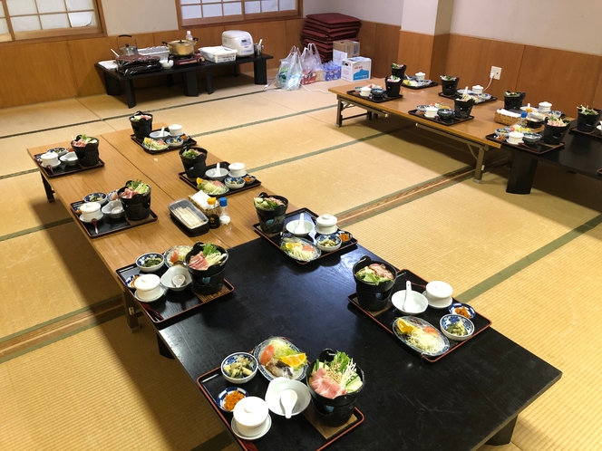 スポーツ団体食事例