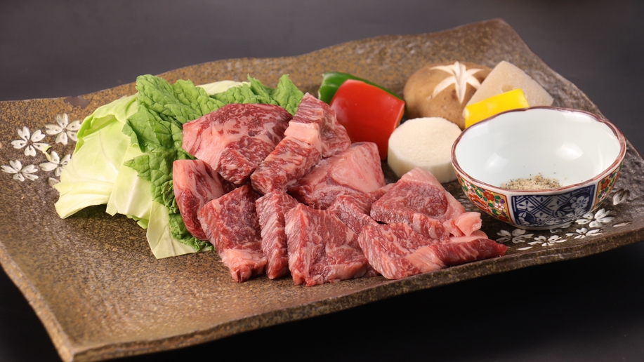 【2食付き】国産牛のステーキ会席♪鉄板で焼き上げる至福のひととき(*^^*)