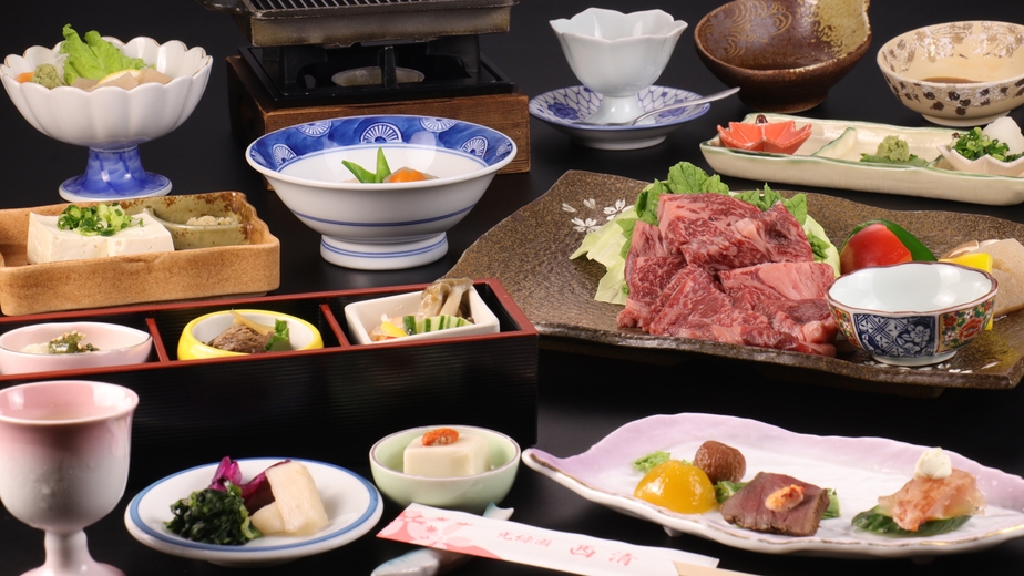 【2食付き】国産牛のステーキ会席♪鉄板で焼き上げる至福のひととき(*^^*)