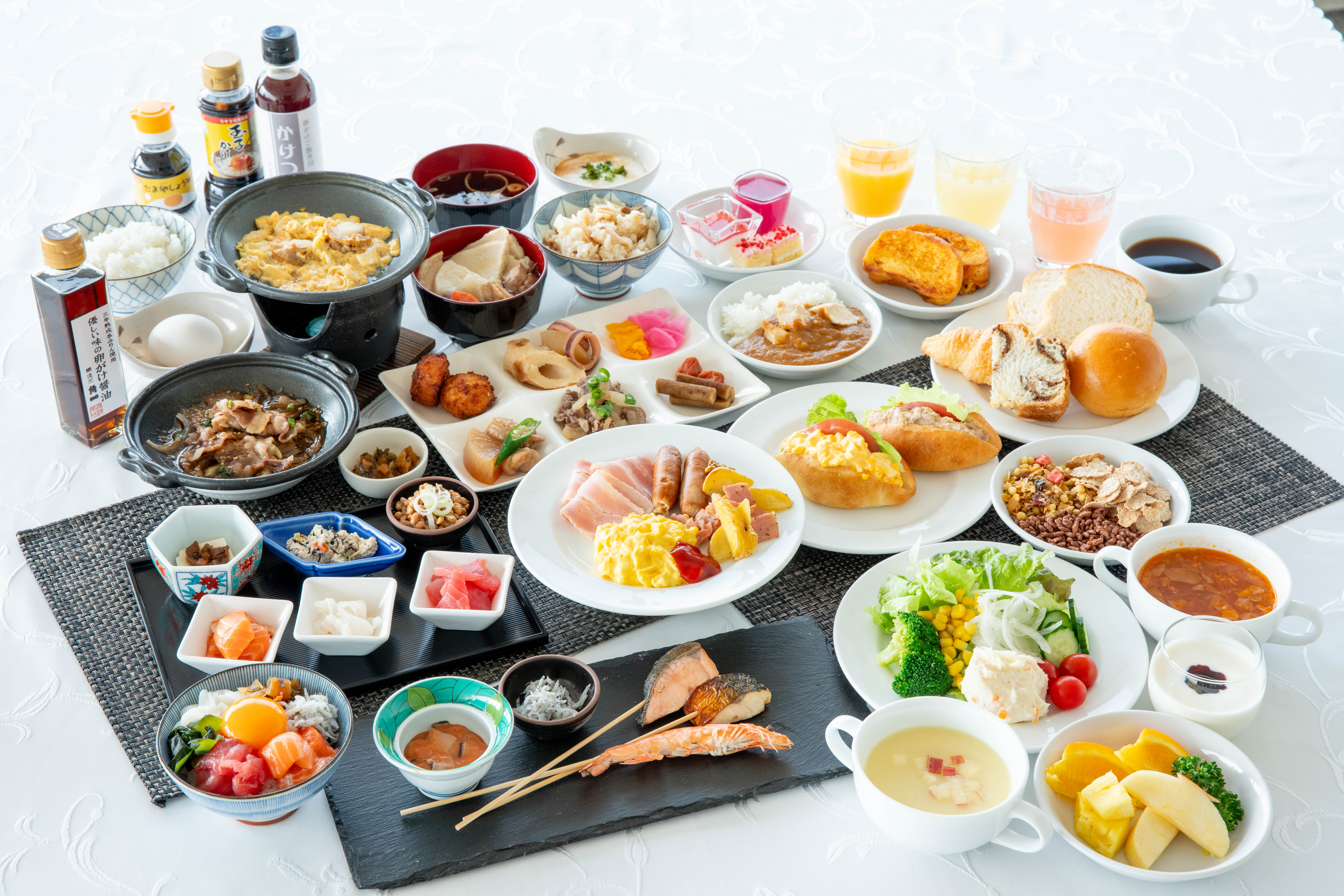 朝食バイキング