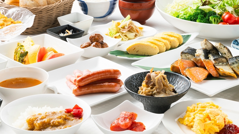 【ポイント10倍】バイキング朝食付プラン＜Wi-Fi完備、八代駅より車で3分・徒歩12分＞