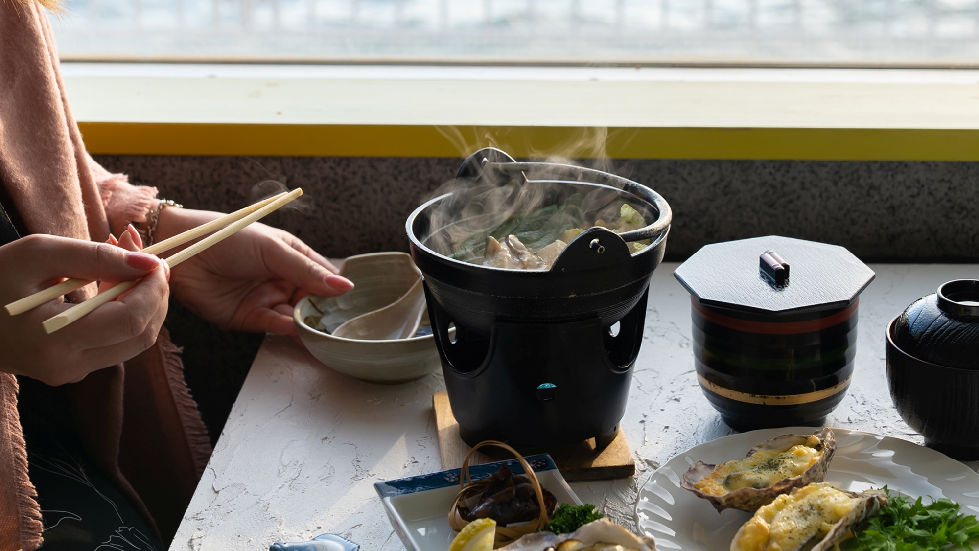 *【食事】室津港より直送！牡蠣尽くし会席