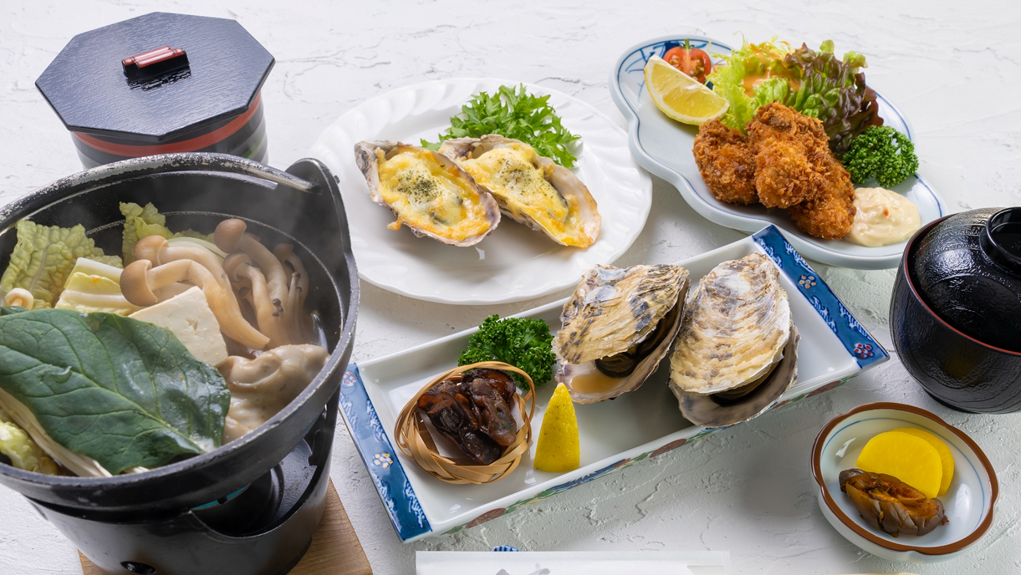 *【食事】室津港より直送！牡蠣尽くし会席