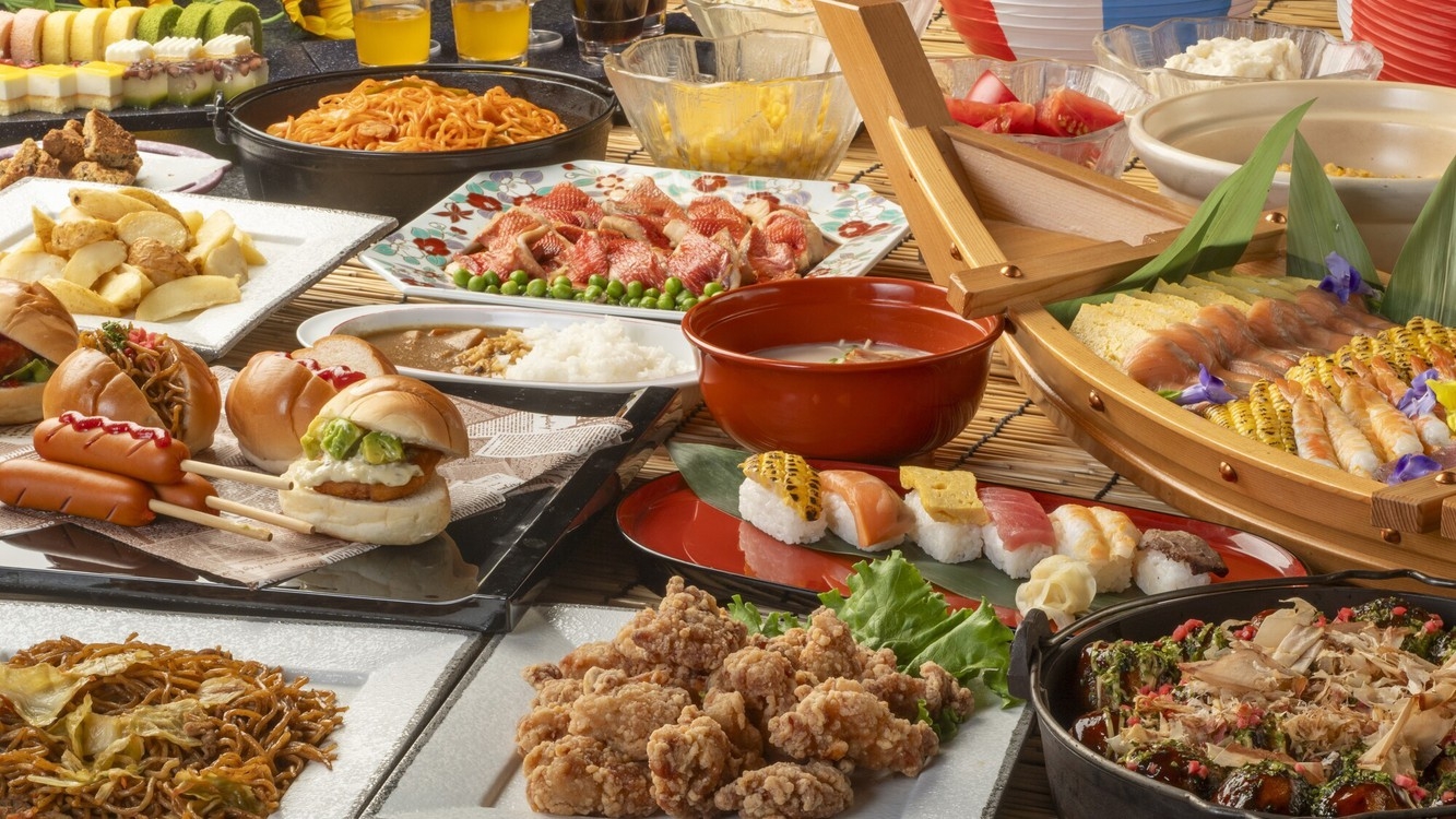夏休みは子供が主役！海・プール・花火無料◎わっしょい！にぎやかキッズ夏祭りビュッフェプラン