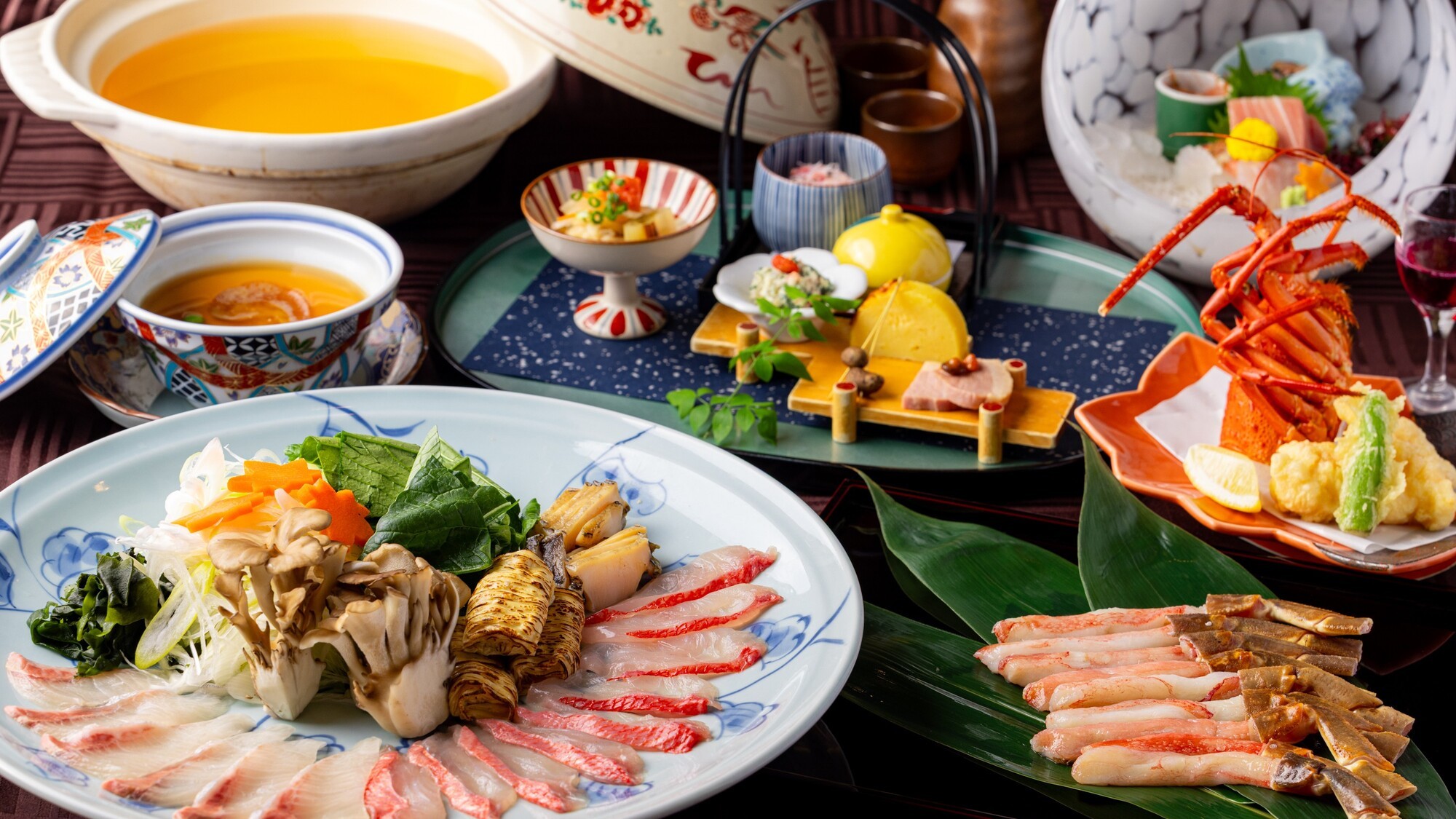 【夕食】寒い冬に心まで温まる特別会席（しゃぶしゃぶは3人前です）