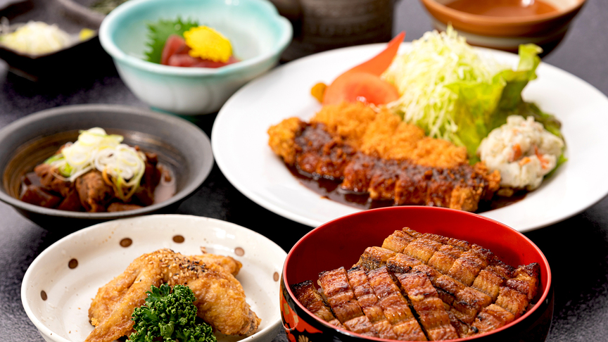 ■名古屋めし２食付■ひつまぶし/手羽先/味噌カツ！全てを味わうボリューム満点セット☆