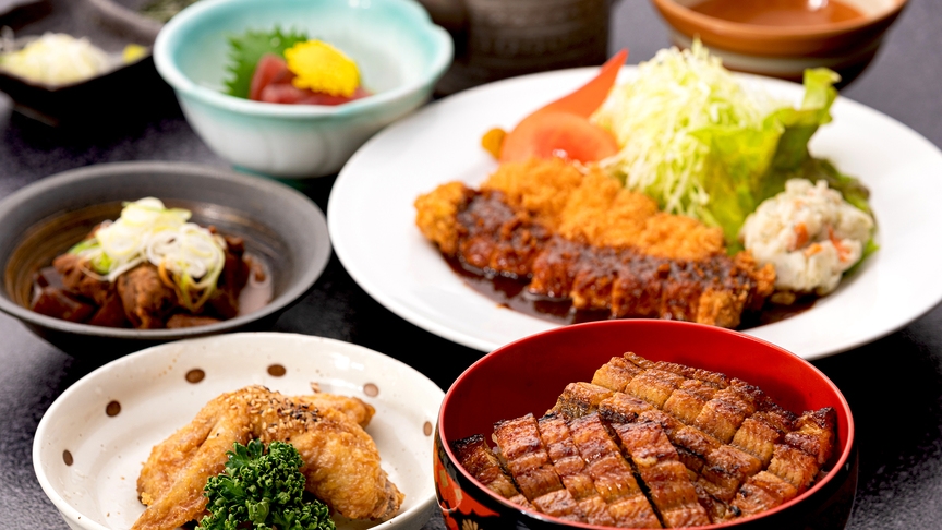 ■名古屋めし２食付■ひつまぶし/手羽先/味噌カツ！全てを味わうボリューム満点セット☆