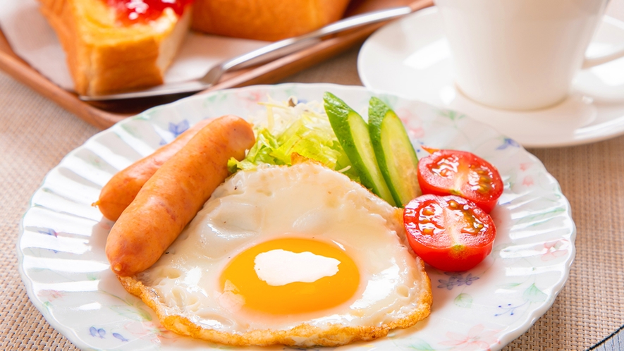 ■日替わり『洋』朝食■サクッと香ばしいトーストが目覚めの珈琲と相性抜群☆