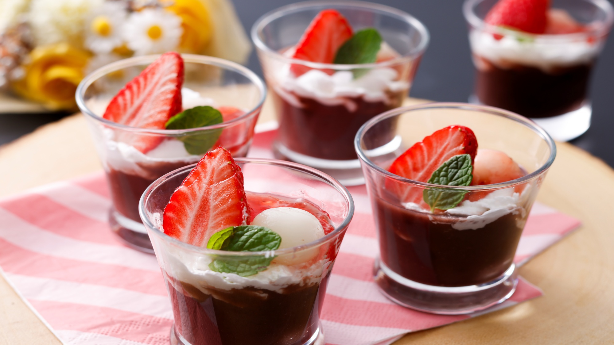 彩り冷やしぜんざい