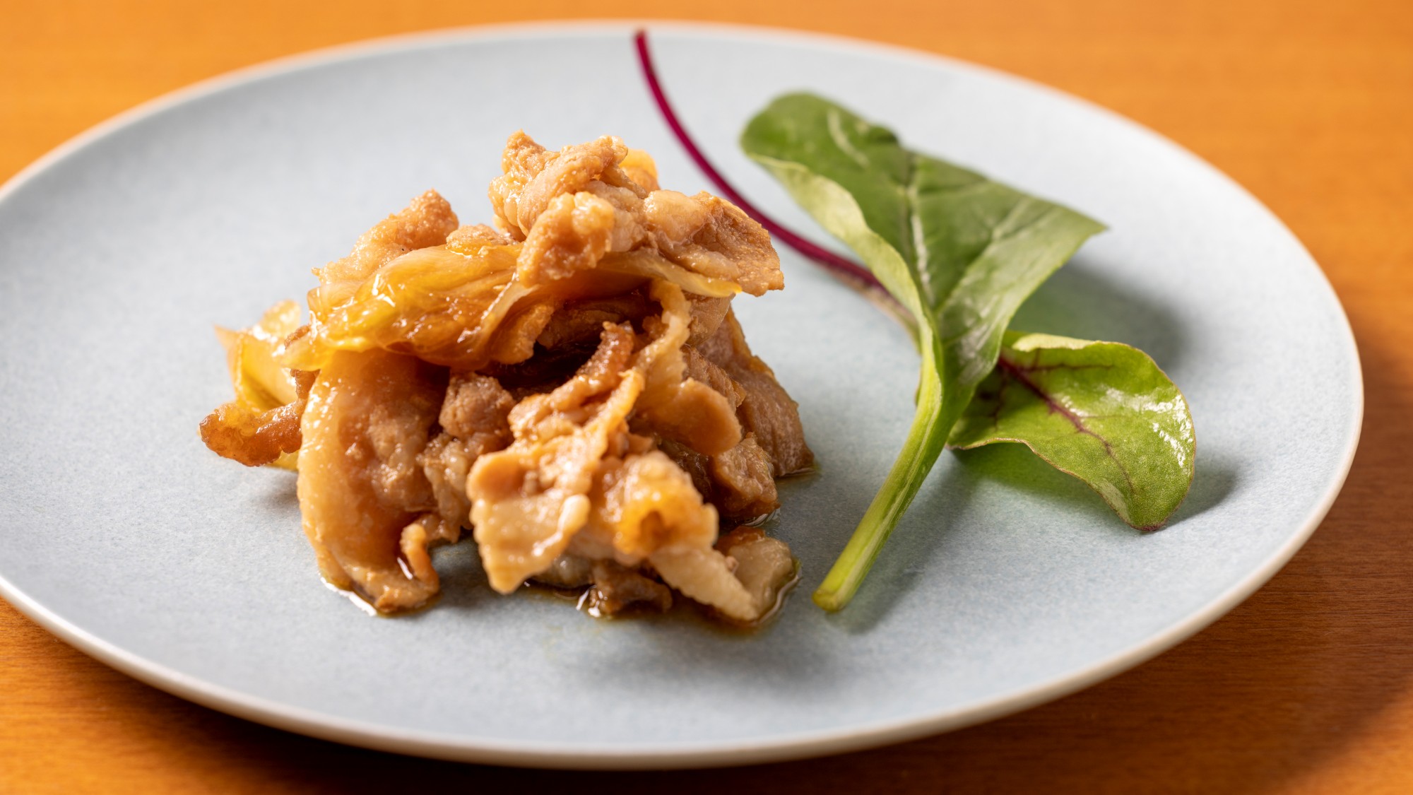 ローカルメニュー夕食「豚の生姜焼き」