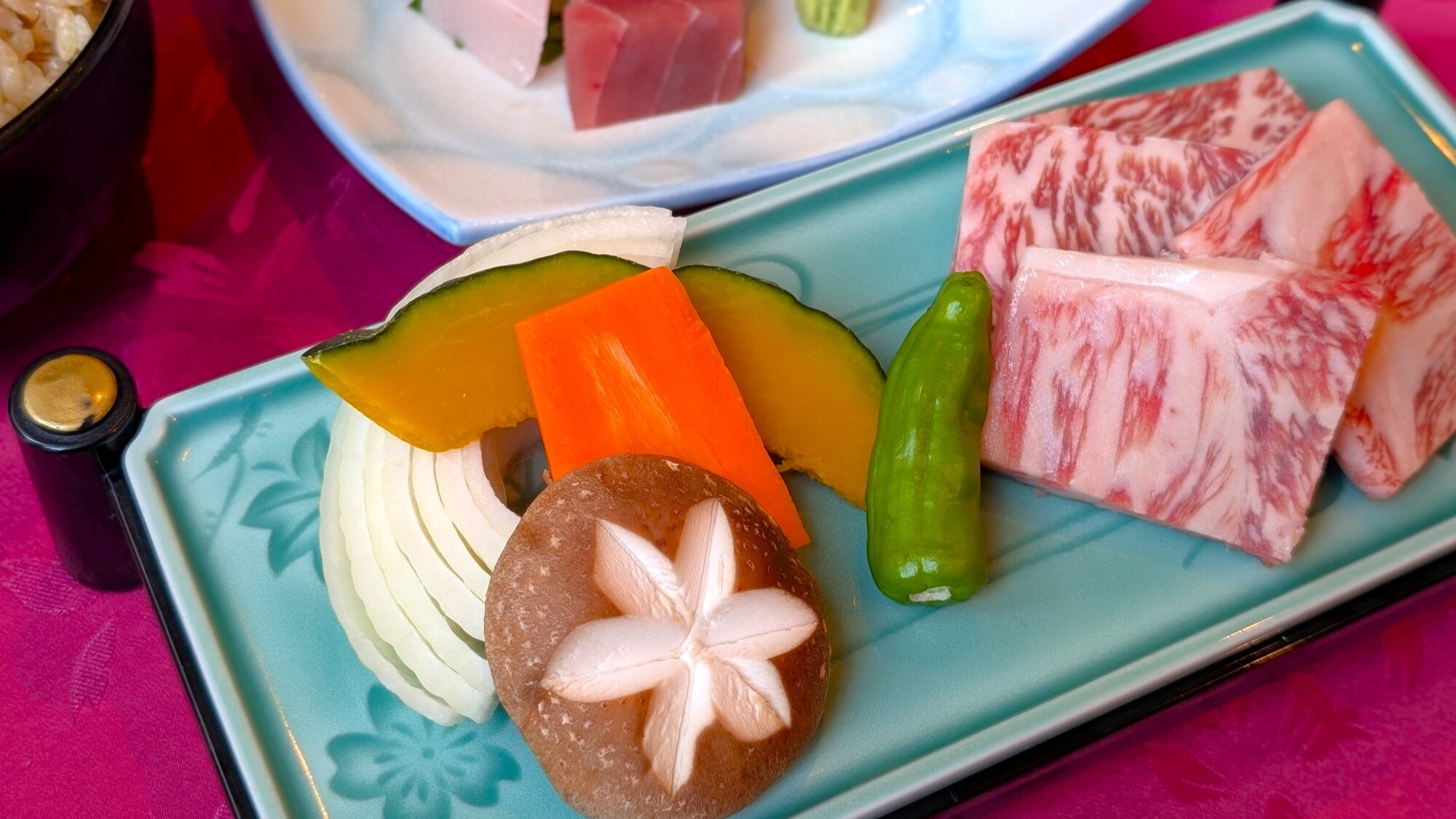 おおいた和牛の陶板焼き