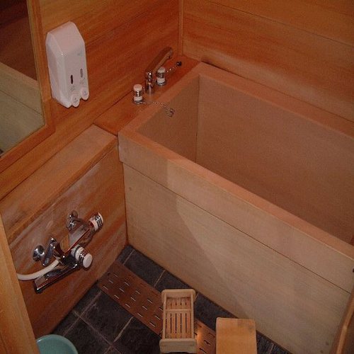 Japanese cypress bath only for Japanese-style rooms