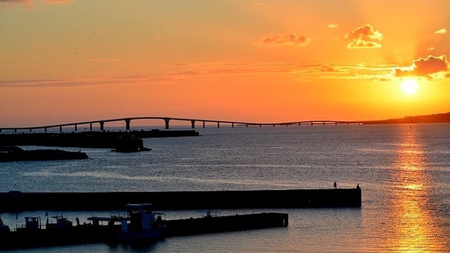 島風景　ホテルよりサンセット